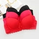 thumbnail image 5 of Sujetador de encaje suave, ropa interior fina, copa AB, pecho pequeño, fruncido, sujetador sexy para mujer, 5 of 6
