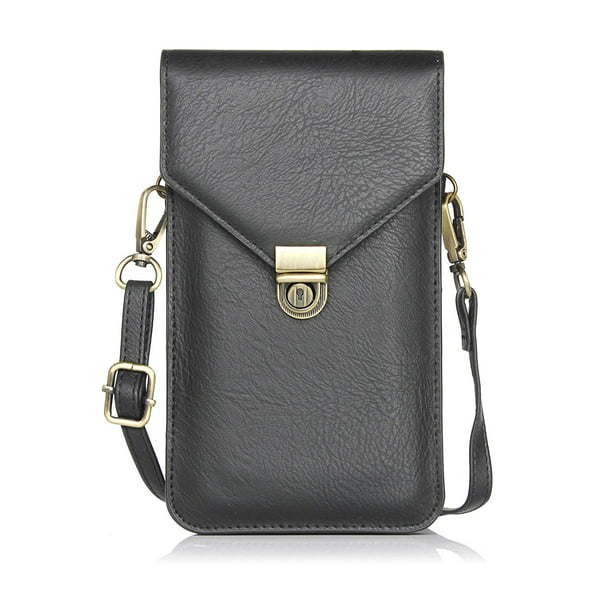 Just Mode Womens PU Leather Envelope Crossbody Bag Mini Cellphone Bag ...