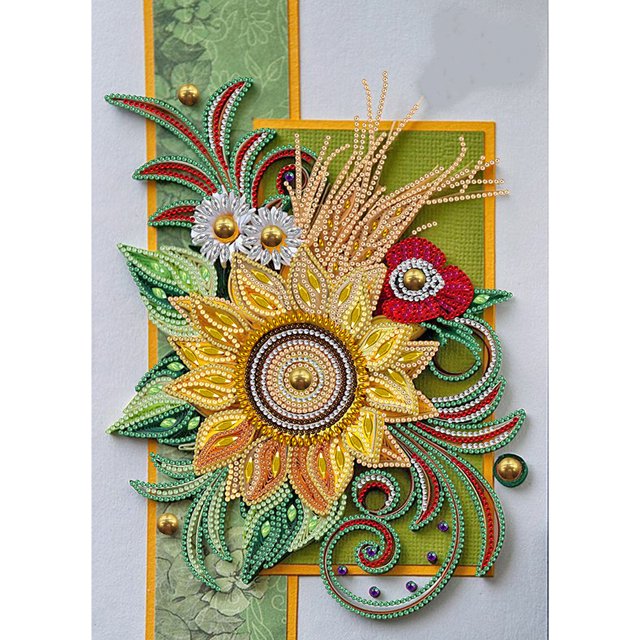 Cuadros Decorativos flor 5D bricolaje forma especial parcial taladro diamante pintura Likrtyny embutido en tela