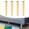thumbnail image 6 of 4 Pieces Wooden Furniture Leg DIY Furniture Support Feet Lightweight Stable Multifunction Sofa Legs for Bed Chair Dresser Cupboard Couch 20cm, 6 of 8