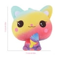 thumbnail image 3 of Muñeco de gato de helado blando de rebote lento, juguete de descompresión para aliviar el estrés para niños y adultos., 3 of 7