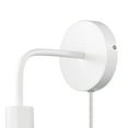 thumbnail image 6 of Novogratz x Globe Walter 1-Light Matte White Plug-in or Hardwire Wall Sconce, 51489, 6 of 8