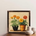 thumbnail image 6 of Marigolds Pots Orange Yellow Blooms Wooden Sign Wall Plaque - Vintage Art Decoration, Wall Decoration - Ideal Gift For Home Decoration, Living Room, Bathroom, Bedroom, Garden, Dining, Bar, Cafe, Fe, 6 of 7