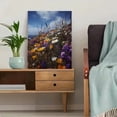 thumbnail image 5 of Wildflower Field Canvas Print, Wall Art for Living Room Bedroom Office Cafe Porch Patio Study Home, 5 of 8