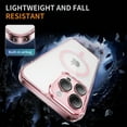 thumbnail image 6 of Magnetic for iPhone 15 Pro Max Case, [Fit for MagSafe] [Never Yellowing] [Military Grade Rugged Durable Protection] Back Slim Clear Wireless Charging Shockproof Premium Phone Case,Pink, 6 of 8