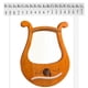 thumbnail image 2 of Lyre Harp,19 String Greek Violin,19 String Lyre Unique Patterns Carved Phonetic Symbols,For Music L, 2 of 5