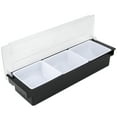 thumbnail image 2 of Spice Box Serving Set, Transparent Cover Seasoning Box, Portable With Lid For Coffee Shops, Hotels Bars, Restaurants 3 Compartment, 2 of 8
