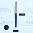 thumbnail image 5 of Waterman Hemisphere Deluxe Rollerball Pen, Blue Wave Lacquer with Chrome Trim, Fine Point with Black Ink, Gift Box, 5 of 7