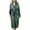 Hunter Green, variant on Women’s Plush Fleece Spa Bathrobe, Shawl Collar and Pockets, Velvet Soft and Warm Long Robe - Extra Large, Hunter Green