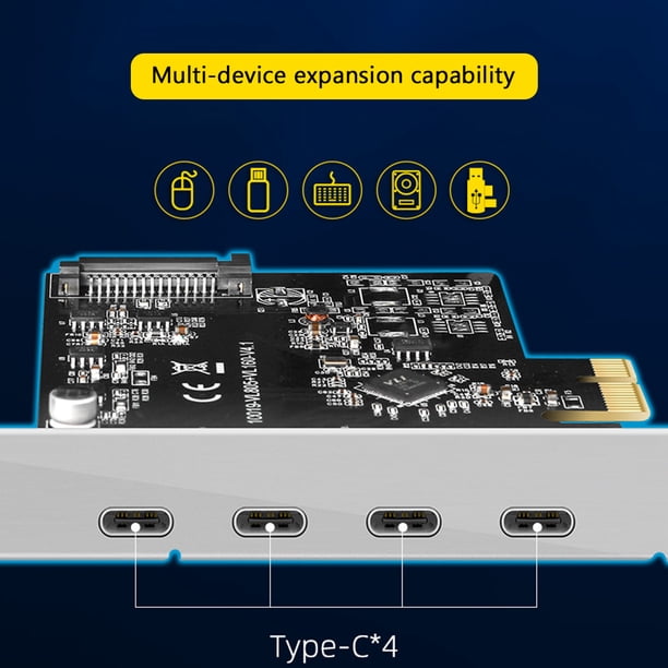 MAIWO KC019 PCIE a Type-C USB 3.1 Adaptador de tarjeta de expansión Estación de acoplamiento