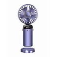 thumbnail image 4 of Ventilador de mano N15, miniventilador portátil plegable con carga USB, pequeño ventilador de cuello con pantalla digital, ventilador eléctrico pequeño de escritorio, 4 of 4