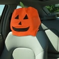thumbnail image 4 of Halloween Pumpkin Car Head Rest Covers Cute Car Seat Headrest Protector Halloween Car Headrest Cover for Car Seat Orange, 4 of 6