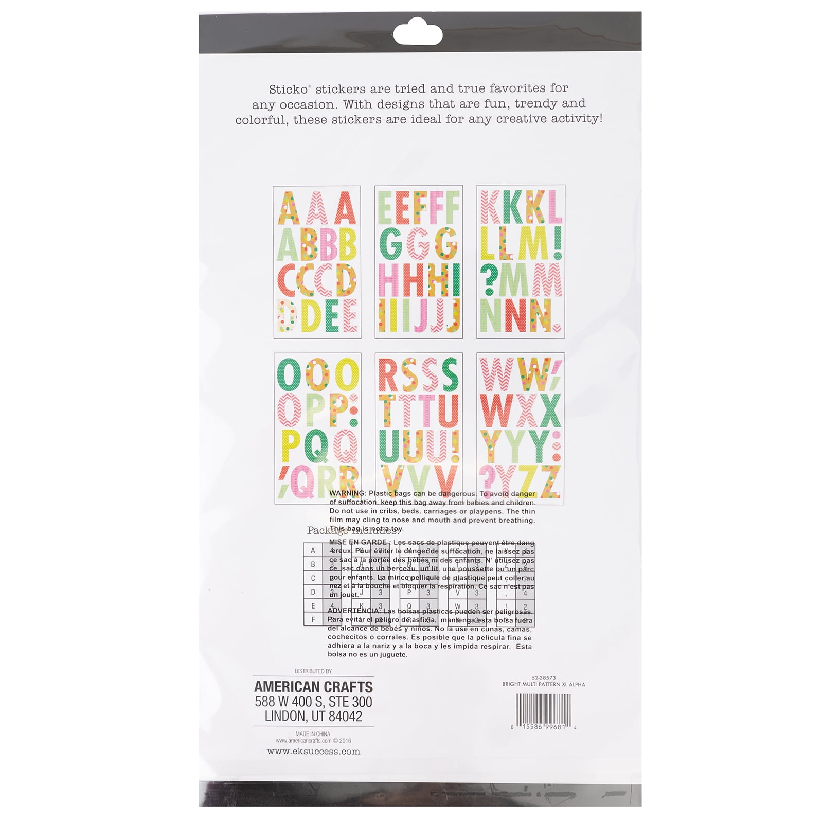 Sticko Iridescent Small Alphabet Stickers-Magenta Hoedown