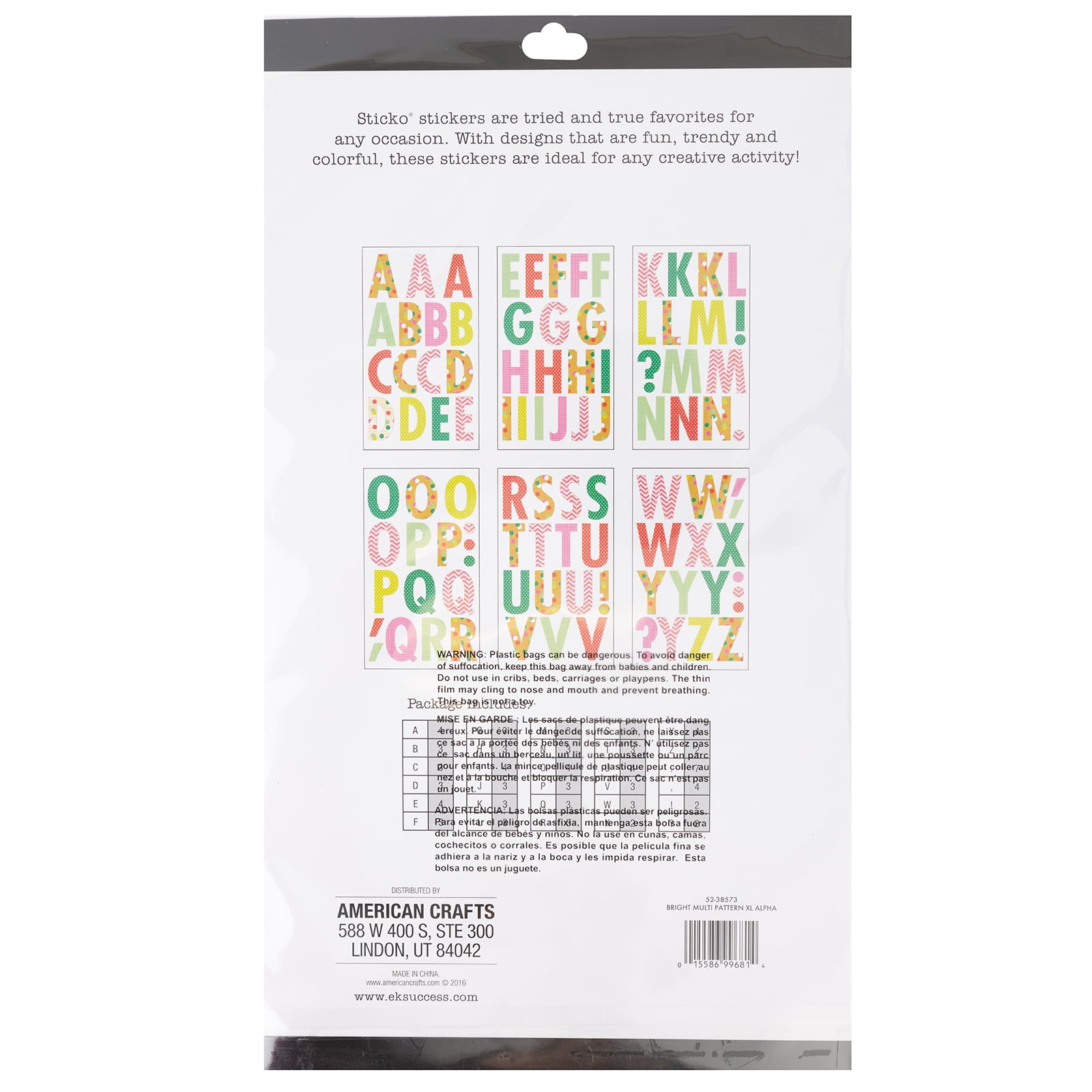 Sticko Iridescent Small Alphabet Stickers-Light Blue Player Pro -  015586991079