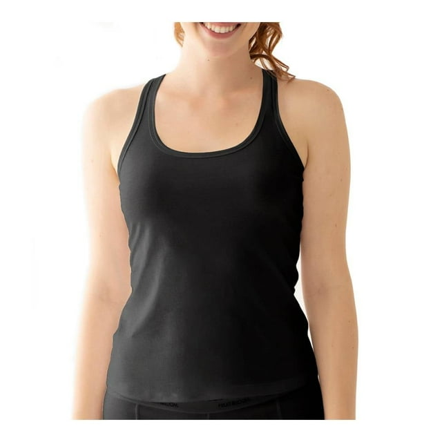Top Fruit Of The Loom para Mujer, Tirantes Negro Talla M