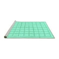thumbnail image 2 of Ahgly Company Machine Washable Indoor Rectangle Solid Turquoise Blue Modern Area Rugs, 2' x 4', 2 of 4