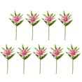 thumbnail image 1 of 9 Pcs Artificial Lily Flowers for Easter Realistic White Fake Tiger Lilies Spring Wedding Table Centerpiece Home Decorations, 1 of 8