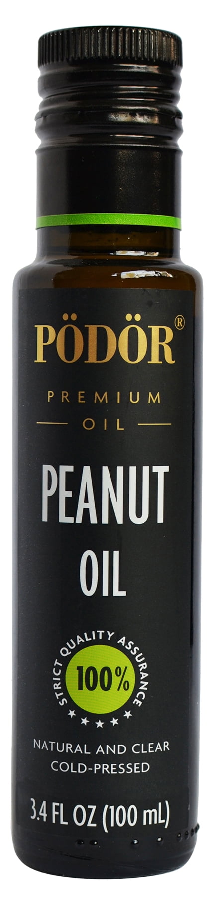 PÖDÖR Premium Peanut Oil - 3.4 fl. Oz. - Cold-Pressed, 100% Natural ...
