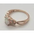 thumbnail image 6 of Size 9, White Fire Opal Topaz Rose Gold Ring, 6 of 6