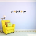 thumbnail image 1 of Custom Decals Live Laugh And Love Wall Art Size: 8 X 30 Inches Color: Multi, 1 of 1