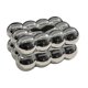 thumbnail image 5 of Dispensador de servilletas de cerámica con tapa para caja de pañuelos y dispensador de pañuelos de escritorio plata, 5 of 8