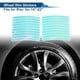 thumbnail image 2 of 20 Pcs Calcomanías para Llantas en Arco para Decoración de Llantas de Automóvil de 14-22" Láser Luminosa PET, 2 of 6