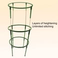 thumbnail image 3 of Travelwant 6 Sets Garden Plant Support Stake Round Garden Plant Support Ring Border Support, Plant Support Ring Cage for Rose Flowers Vine Tomato, 3 of 7