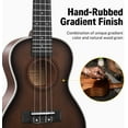 thumbnail image 2 of Donner Concert Ukulele Professional 23 Inch Mahogany Ukulele for Adult Beginner Kid Ukele Bundle with Online Lesson Gig Bag Aquila String Pick Tuner Strap Cloth, 2 of 8