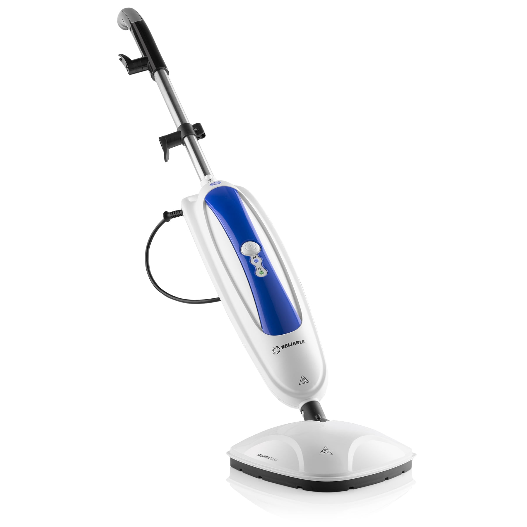 Reliable Steam Floor Mop with Washable Microfiber Pads & Carpet Glide