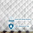 thumbnail image 5 of Waterproof Crib Mattress Pad, Quilted, Soft Crib Mattress Protector with Deep Skirt for Cribs and Toddler Beds, 28" x 52", 5 of 5