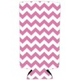 thumbnail image 2 of Chevron Stripe Pink Slim Can Coolie, 2 of 2