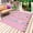 Pink, variant on Pink Alphabet Outdoor Rug for Patio/Deck/Porch, Non-Slip Large Area Rug 5 x 8 Ft, Cartoon Colorful Animals Letter Crayon Indoor Outdoor Rugs Washable Area Rugs, Reversible Camping Rug Carpet Runner