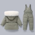 thumbnail image 4 of Kids 2-Piece Snowsuit Toddler Winter Ski Suit, Winter Kids 2-Piece Puffer Down Snowsuit 2-Piece Snowsuit for Kids Toddler Winter Ski Wear Snow Suit for Kids 4T, Light Green 18-24 Months, 4 of 4