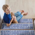 thumbnail image 3 of SussexHome Hudson Design 9" X 28" Stair Treads - 150 % Cotton Anti-Slip Carpet Strips for Indoor Stairs-Easy to Install Stair Treads with Double Adhesive Tape-Safe, Extra-Grip, 15-Pack-Navy, 3 of 8