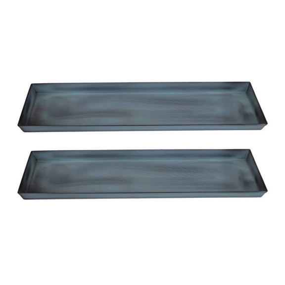 Achla TR-C-20NB-2 Medium Blue Flower Box Tray, Pack of 2