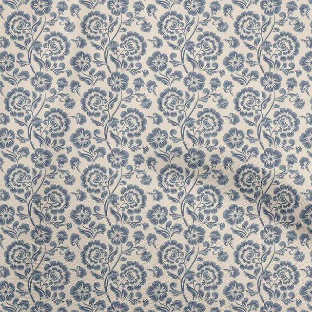 oneOone Silk Tabby Light Beige Fabric Floral Sewing Craft Projects Fabric Prints By Yard 42 Inch Wide