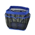 thumbnail image 3 of Carrito de ducha de malla, 8 bolsillos, bolsa de aseo colgante de secado rápido para accesorios organizadores de ducha de baño (azul), 3 of 5