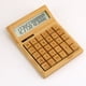thumbnail image 2 of Contador electrónico multifuncional de bambú de la calculadora 12 dígitos solar y batería d Carevas  Calculadora, 2 of 7