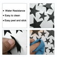 thumbnail image 4 of Unique Bargains Star Pattern Removable Peel and Stick Wall Decals Sticker Living Room Bedroom Black 39pcs, 4 of 7