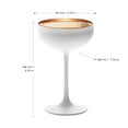 thumbnail image 3 of Stölzle Lausitz Olympia Champagne Coupe Glasses, 7.75 Oz (Set of 2) - Elegant Drinkware Set - Lead-Free Crystal Glasses - Ideal for Celebrating Special Moments, Dishwasher Safe (White/Bronze), 3 of 7