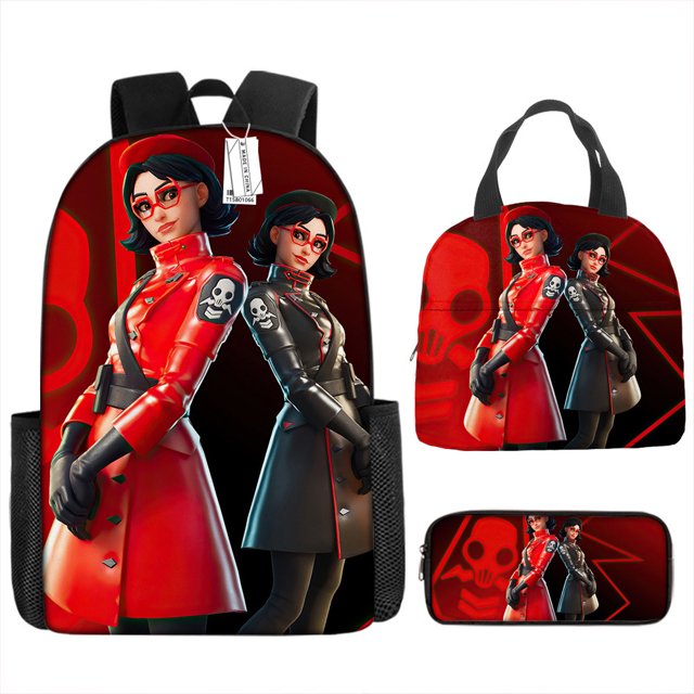 Fortress Night Children's Schoolbag Primary And Secondary School Student Backpack Lightweight Digital Print Lunch
