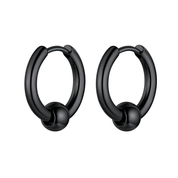 KeyStyle Small Hoop Earrings Huggie Earrings for Men Women Lightweight Hoop Earrings Christmas Jewelry Father Day Gift for Father Dad