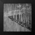 thumbnail image 2 of Phillip, Jamie 15x15 Black Modern Framed Museum Art Print Titled - Black and White Beach, 2 of 5