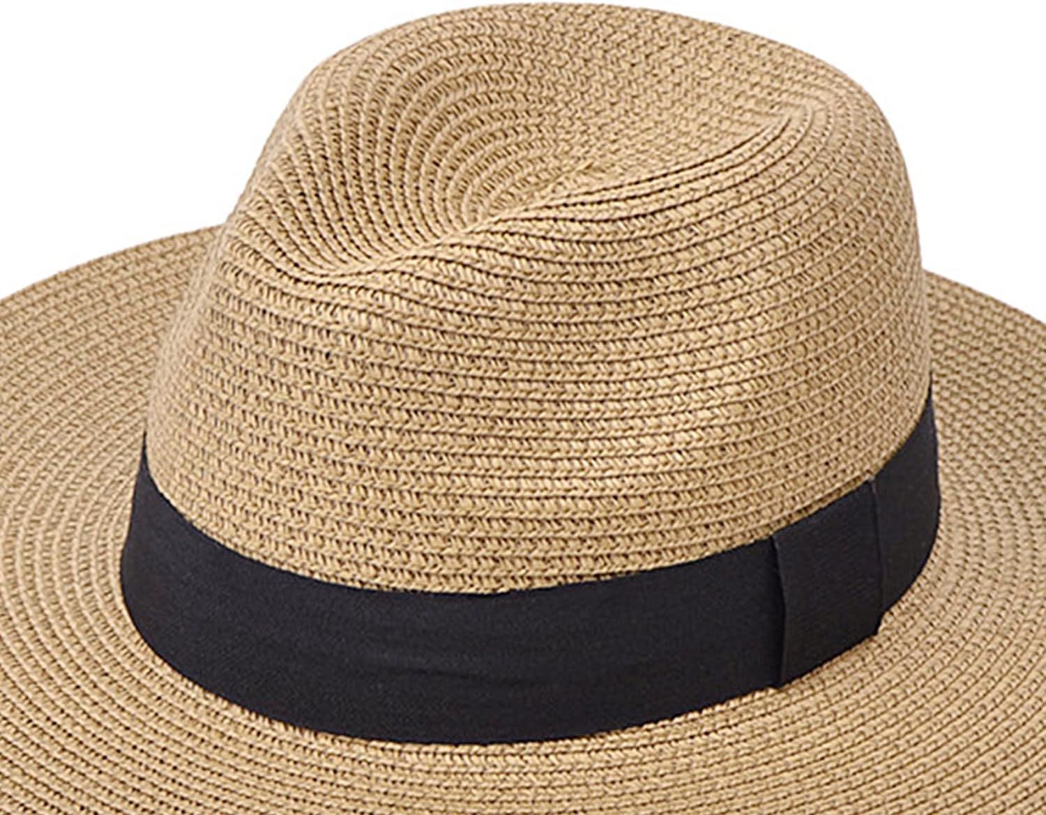 Women Straw Panama Hat Travel Fedora Beach Sun Hat Summer  display picture 1