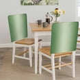 thumbnail image 5 of Green Ombre Chair Back Covers, Removable Chair Covers for Dining Chairs Set of 6, Washable Chairs Slipcovers Back Seat Protector for Wedding Party 19"x20", 5 of 9