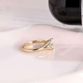 thumbnail image 2 of Jewelerix Amazing 3-Stone Oval Cut Ring Moissanite Diamond Engagement Ring 1.30 CT Forever one Her Birthday Gift Ring, 2 of 5