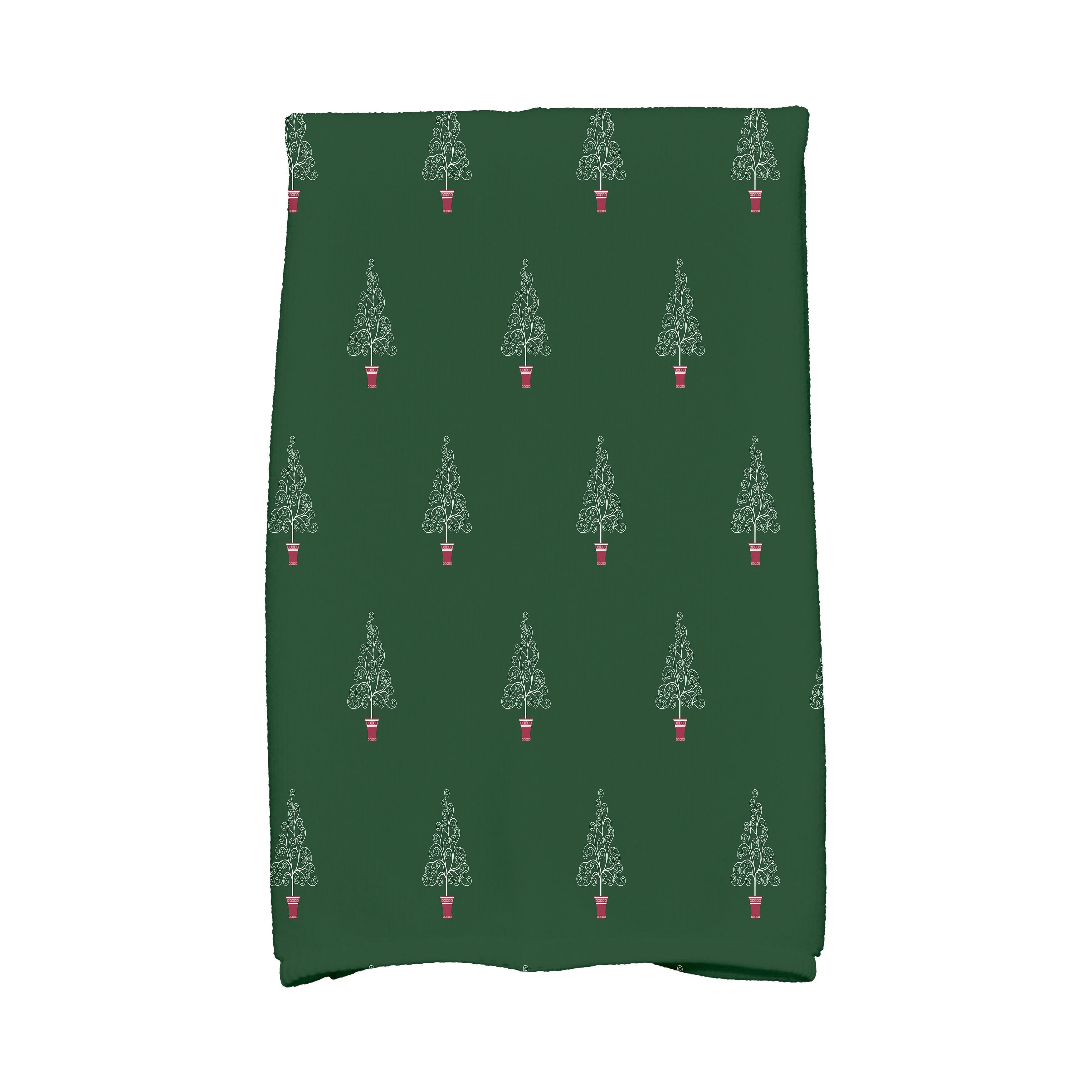 Filigree Forrest, Geometric Print Hand Towel