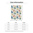 thumbnail image 5 of Disketp Dinosaur Cozy Flannel Fleece Throw Blanket: Has a velvety texture for All Seasons - Perfect for Women, Men, & Kids"80"x60", 5 of 6