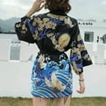 HAORUN Women Japanese Kimono Coat Cardigan Yukata Bathrobe Blouse Tops ...