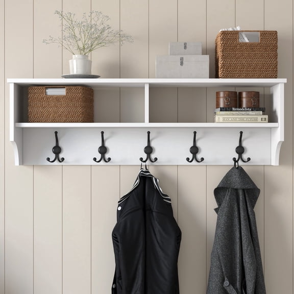 Rani Hall Tree P2 Modern White 1-Piece
